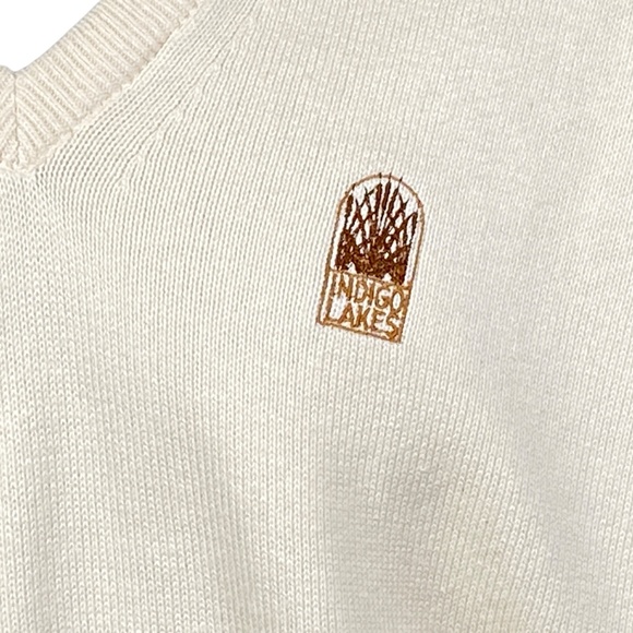 Vintage Pickering Active Sportswear Sweater L Indigo Lakes Pullover Made in USA - Picture 3 of 6